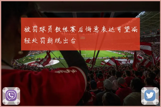 被罚球员教练赛后悔意表达可望减轻处罚新规出台